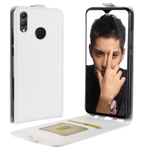 Huawei Honor 8x Housse Etui Cuir Pu Business Style Blanc Als89667