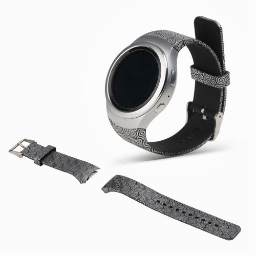 Bracelet en silicone Camuflagem pour SAMSUNG Gear S2 R720 R730 - Noir