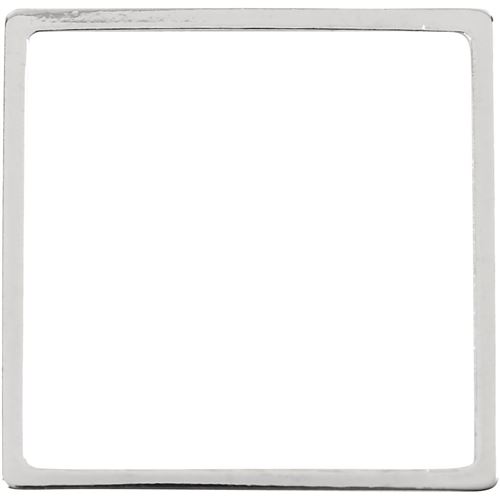 Creotime pendentifs bijoux Carré 30 x 30 mm 2 pièces argent
