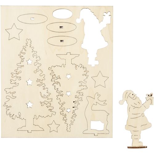 Créez et décorez vos figurines de Noël en bois