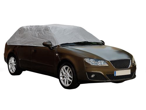 Car Plus couverture de toit de la voiture pour la taille de S 233 x 147 x 51 cm d'argent