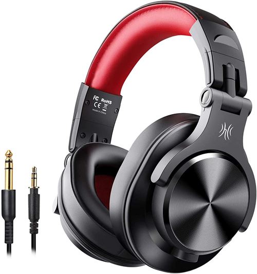Non Communiqué Rouge Casque Audio Filaire Oneodio A70 Compatible Smartphone/Pc - Image 1