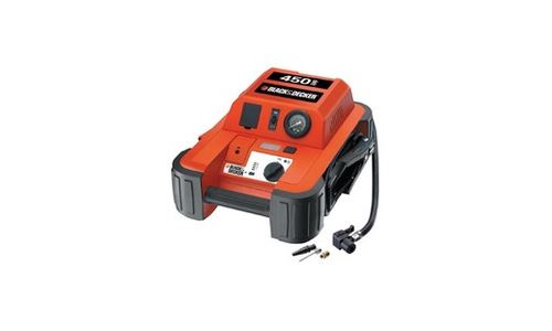 BLACK & DECKER BDJS450i Aide au Démarrage 450A avec Compresseur Rouge et Noir