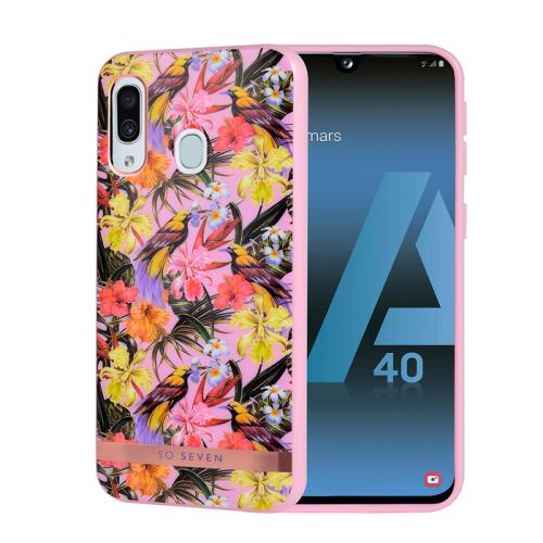 So Seven - Coque Phuket tropicale OISEAU ROSE: SAMSUNG GALAXY A40