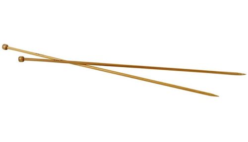 Creotime aiguilles à tricoter bambou 4,5 mm 35 cm