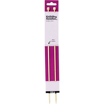 Aiguilles à Tricoter Prym Bambou 33 Cm – 4,00 Mm – Boules Antiglisse, Légères & Douces Pour Longues Sessions