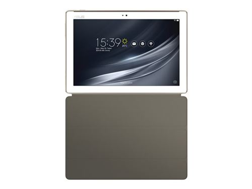 ASUS TriCover - Flip cover voor tablet - polyurethaan - wit - voor ZenPad 10 Z301M, Z301MF, Z301MFL, Z301ML