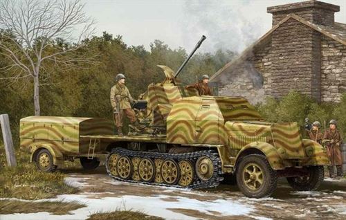 Maquette Trumpeter Sd.Kfz.7/2 3.7cm Flakvierling 43 - 1/35 - Maquette