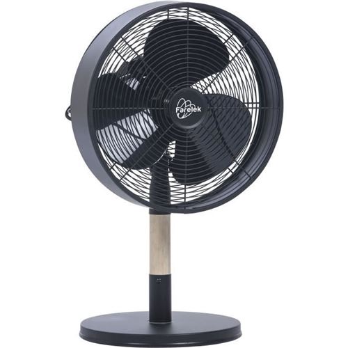 Ventilateur De Table - Florida - 30cm Bois Et Metal - 35w
