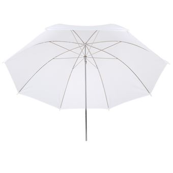 Parapluie blanc translucide diffuseur lumière 90cm Blanc - 1
