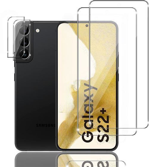 Verres Trempes et Protections Camera Arriere Transparent X2 Pour Samsung Galaxy S22 Plus Little Boutik©