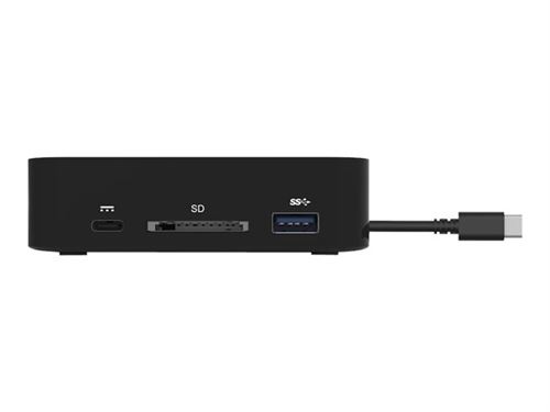 PORT connect USB-C 2X4K TRAVEL - Station d'accueil - USB-C 3.1 Gen 2 - 2 x DP - GigE