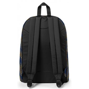 Sac a dos ordinateur simple compartiment Out Of Office EK767 Eastpak Brize 14 Bleu imprime feuille jaune Sac a dos Achat prix fnac