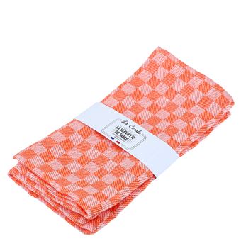 finemark Lot de 12 serviettes en papier abricot enroulées