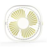 OUTUOTWQ Mini Ventilateur USB Silencieux Portable 3 Vitesse Réglable pour Bureau Sport Voyage Alimenté par USB, Blanc