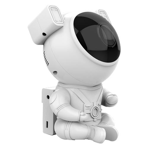 Veilleuse astronaute pour enfant avec tête magnétique rotative à 360°,  télécommande, 15 combinaisons d'éclairage, 8 modes d'éclairage, projecteur  de