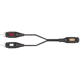 Câble de raccordement SpeaKa Professional SP-7870256 Cinch-RCA / Jack audio  [2x Cinch-RCA mâle - 1x Jack femelle 3.5 mm] 1.50 m noir - Câble et  connectique HiFi - Achat & prix