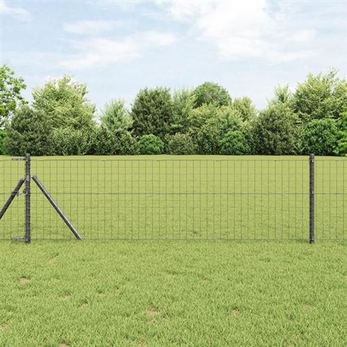 Non Communiqué Gris Vidaxl Poteaux De Clôture 52 Pcs Ø32 Mm 100 Cm Acier Galvanisé 3350132