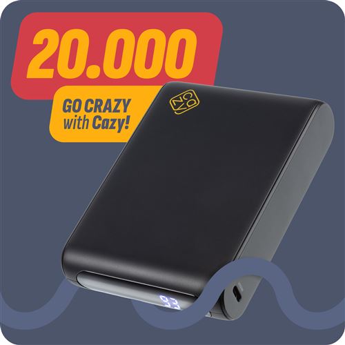 Batterie Externe Usb C Ultra Compacte 20000 Mah X Moov Noir à Prix