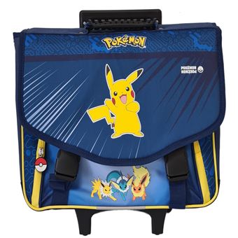 La Plume dorée Cartable Scolaire à roulettes Pokémon 42 cm - 1