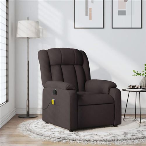 Non Communiqué Marron Vidaxl Fauteuil De Massage, Relaxation Tissu Foncé
