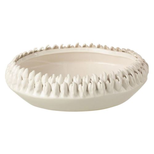 Paris Prix - Coupelle En Céramique ibiza Design 24cm Blanc