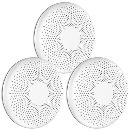 Aroha Safety Pro Détecteur Combiné avec Fumée et Monoxyde de Carbone - Batterie de 10 Ans - 3 pièces