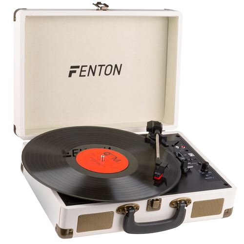12€ sur Fenton RP115G - Platine vinyle vintage Bluetooth pour disques 33,  45 et 78 tours - Crème, avec haut-parleurs intégrés - Platine vinyle -  Achat & prix
