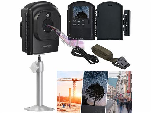 Somikon : Caméra sans fil Full HD avec Time lapse auto