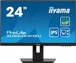 iiyama ProLite XUB2463HSU-B1 - Écran LED - 24" (23.8" visualisable) - 1920 x 1080 Full HD (1080p) @ 100 Hz - IPS - 250 cd/m² - 1300:1 - 3 ms - HDMI, DisplayPort - haut-parleurs - noir, mat