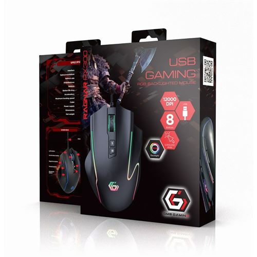 Souris GEMBIRD MUSG-RAGNAR-RX300 Noir 