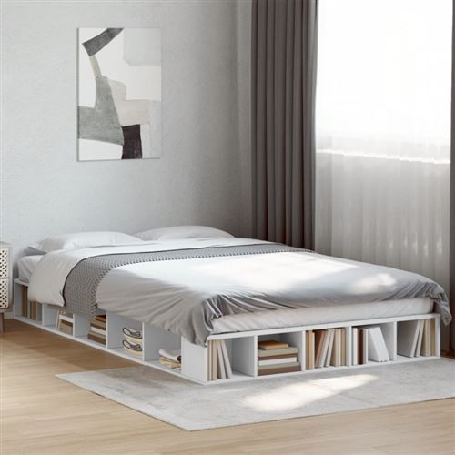 Non Communiqué Blanc Cadre De Lit Sans Matelas 120X200 Cm