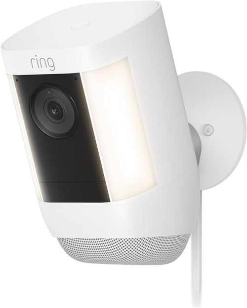 Ring Spotlight Cam Pro Plug-In - Caméra de surveillance réseau - extérieur - résistant aux intempéries - couleur (Jour et nuit) - 1080p - audio - sans fil - Wi-Fi