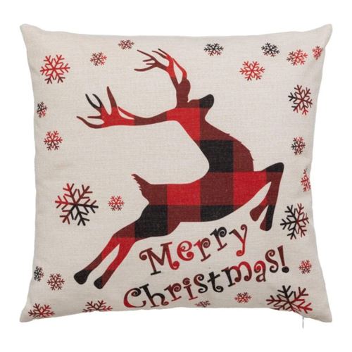 Non Communiqué Beige Atmosphera Créateur D'intérieur - Coussin Déco De Noël "Renne" 40X40cm