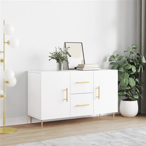 vidaXL - Buffet - Salon - Blanc - 100x36x60 cm - Image 2