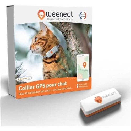 Traceur GPS pour Chat  Weenect XS White Edition 2023