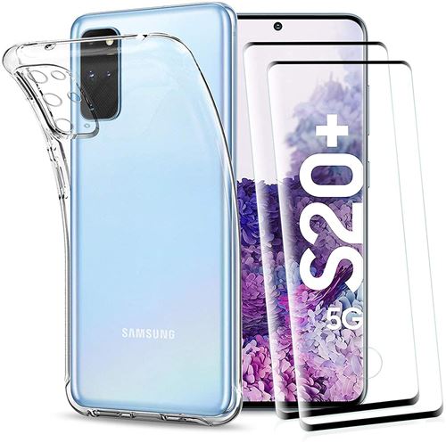 50% sur Coque pour Samsung Galaxy S20 Plus + 2 Pièces Verre Trempé