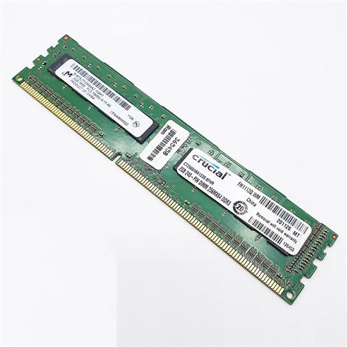 Barrette Mémoire 2Go Ram Ddr3 Micron Mt8Jtf25664Az-1G4H1 Dimm Pc3-10600U 1Rx8