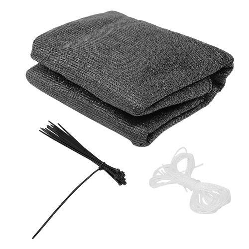 Voile d'ombrage Rectangulaire 0.9 x 5m, Auvent Imperméable UV, Gris