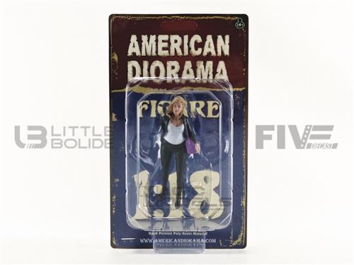 Voiture Miniature de Collection AMERICAN DIORAMA 1-18 - FIGURINES Ladies Night - Angela - Black / White - 38192