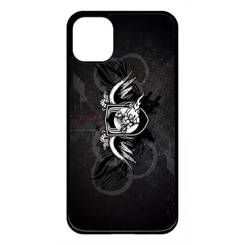 Coque My-Kase pour iPhone 11 - abstract scary vector - Plastique Noir