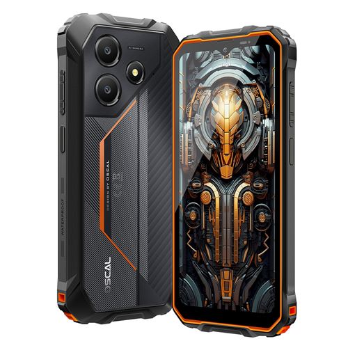 Smartphone Oscal MARINE 2 6.56 12Go 64Go Android 15 Telephone Portable dual sim 4G-Orange