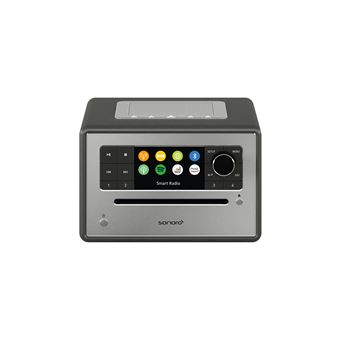 Radio Internet sonoro ELITE avec Lecteur CD, Deezer, Bluetooth, FM, DAB+, Graphite (mat)