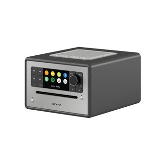 Radio Internet sonoro ELITE avec Lecteur CD, Deezer, Bluetooth, FM, DAB+, Graphite (mat)