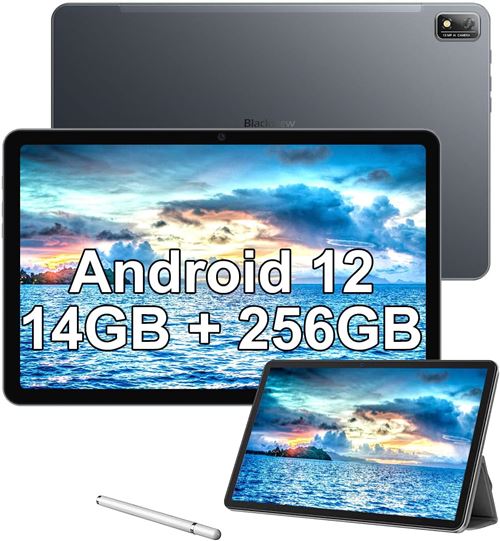 Blackview - 4G Tablette Tactile Blackview Tab 16 Tablette PC 11 pouces FHD+  8Go+256Go-SD 1To 13MP+8MP 7680mAh Android 12 Dual SIM-Certifié TÜV-PC mode  WIFI BLuetooth FM OTA GPS- Gris - Tablette Android 
