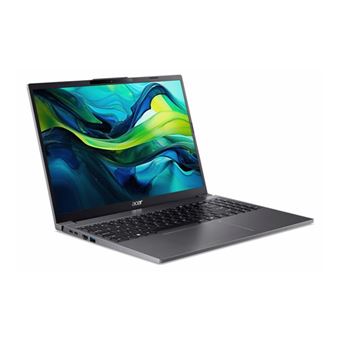 Acer Aspire Go 15 AG15-51P - Intel Core i7 - 1355U / jusqu'à 5 GHz - Win 11 Home - Carte graphique Intel Iris Xe - 16 Go RAM - 512 Go SSD NVMe - 15.3" IPS 1920 x 1200 - Wi-Fi 6 - gris acier - clavier : Suisse Allemand