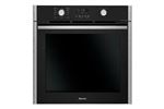 Chaleur tournante, 68 L, program. electr. 2 manettes, LCD blanc, Classe A, 10 positions de cuisson dont 3 vapeurs et pain, Guide saveur 12 recettes, contre porte plein verre demontable, Porte froide, 2 modes pyro dont pyro Eco, Fermeture douce