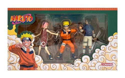 Non Communiqué Multicolore Naruto Lot De 3 Figurines Non Articulees De Naruto Sasuke Et Sakura 10 Cm