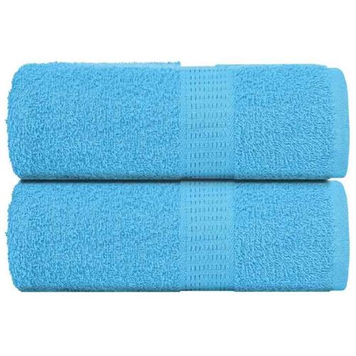 vidaXL Serviettes de toilette FROGN 2 pièces Turquoise 30x30 cm 360 g/m²