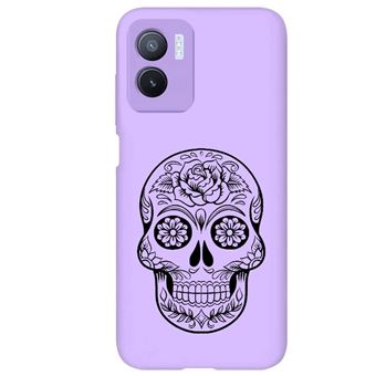 Coque Arrière Noire Pour OPPO A5 PRO 4G/5G Motif Tête De Mort Et Love - TPU - Neuf